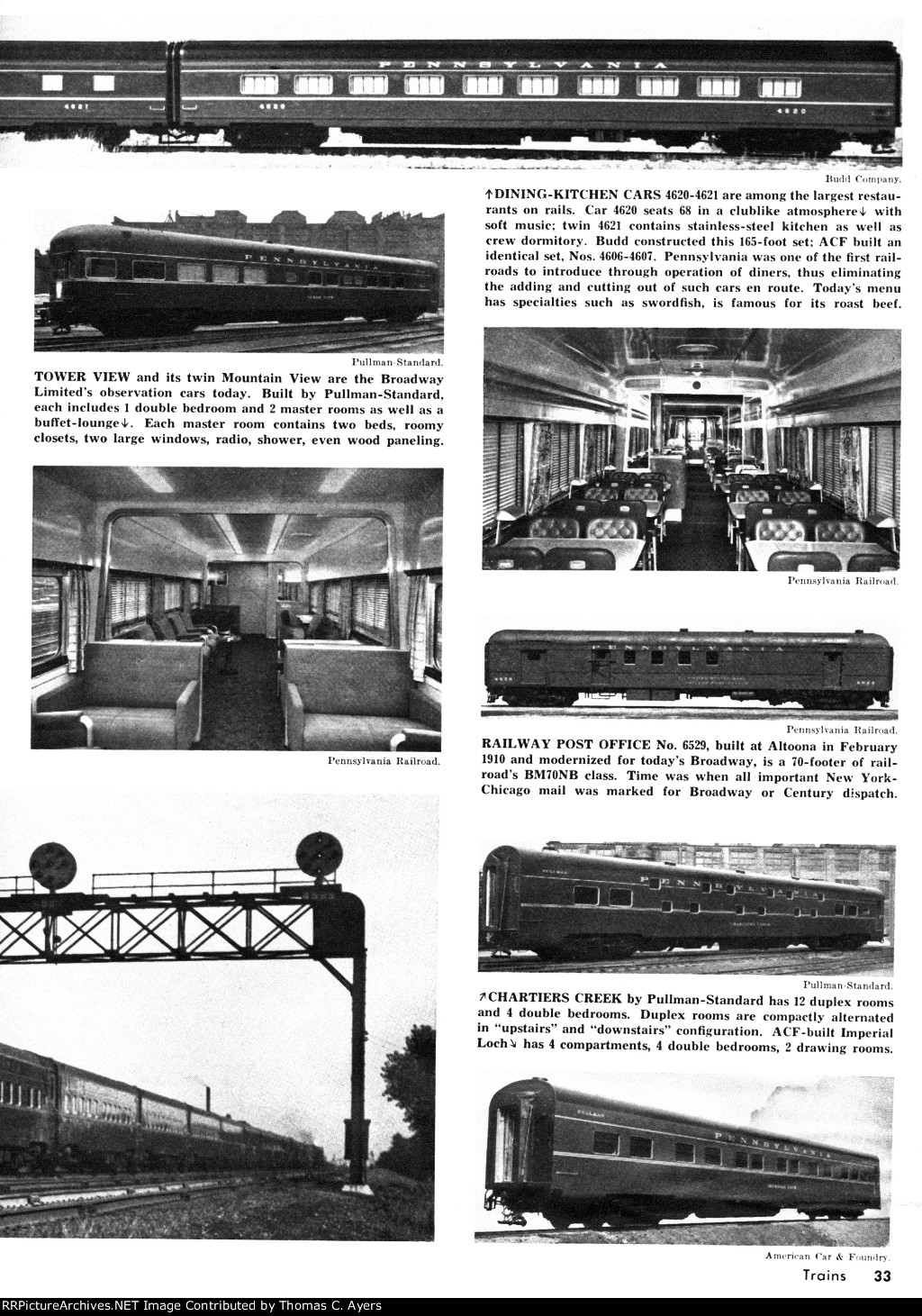 "The Broadway Limited," Page 33, 1962